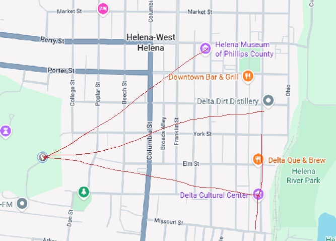 WIFI coverage downtown Helena, Arkansas